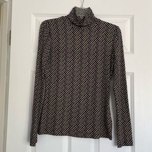 St. John Patterned Turtleneck